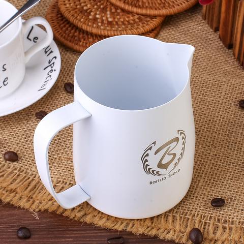 Barista Space Pitcher 1.0 Teflon White